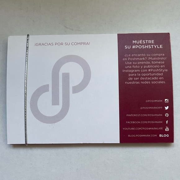 Poshmark Spanish Thank You Card Bundle - Picture 2 of 4